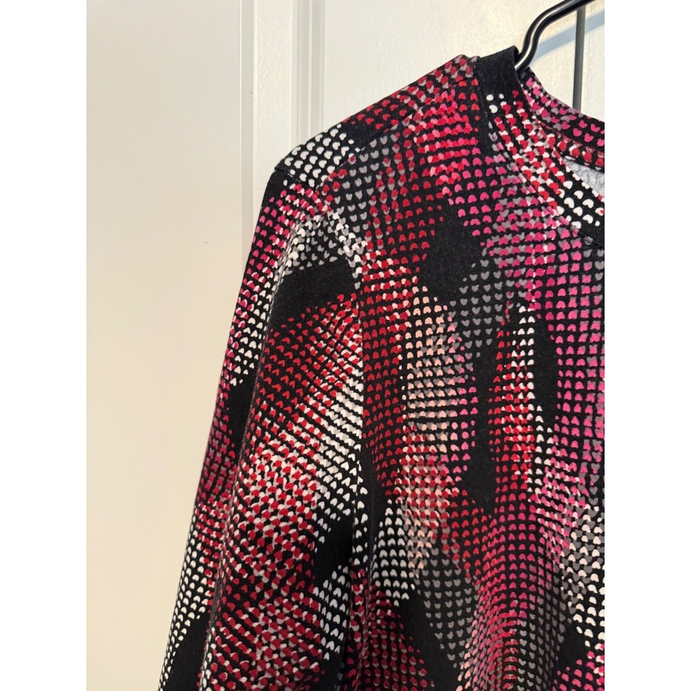 Christopher & Banks Womens Size L 3/4 Sleeve Round Neck Abstract Print Top - Picture 6 of 9